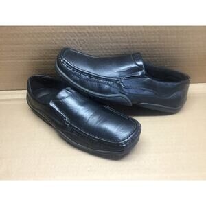 Lucio Ricci Soft Black Leather Driving Loafers Mens Size Guess 9.5